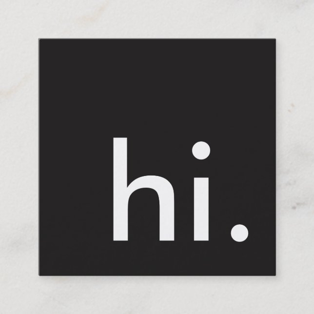 hi square business card (Front)