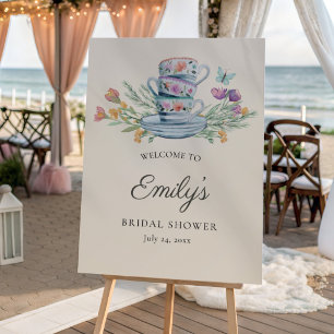 Hi Tea For the Bride Wildflower Bridal Shower Foam Board