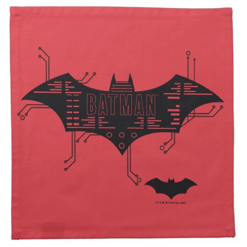 Hi_Tech Bat Circuit Logo Cloth Napkin