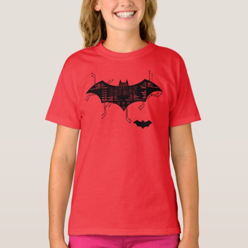 Hi_Tech Bat Circuit Logo T_Shirt