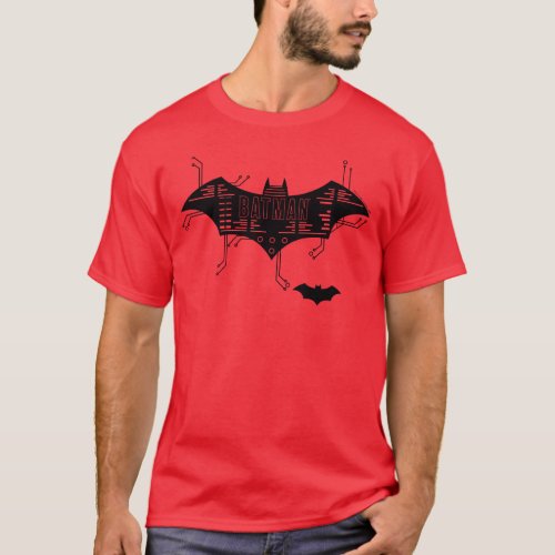 Hi_Tech Bat Circuit Logo T_Shirt