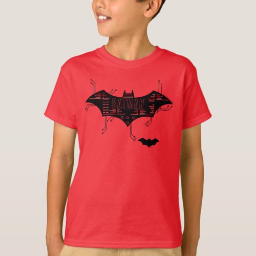 Hi_Tech Bat Circuit Logo T_Shirt