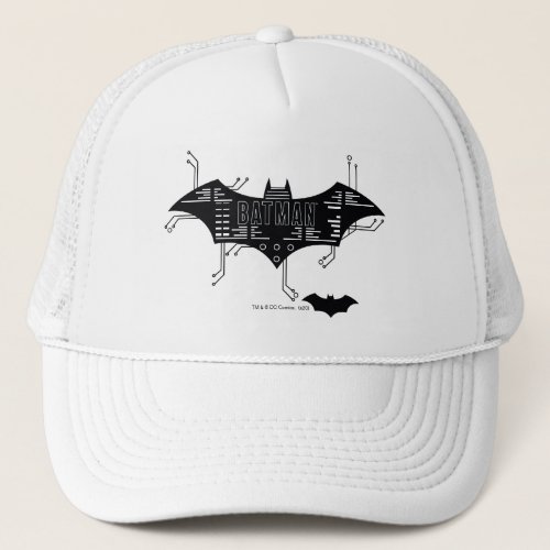 Hi_Tech Bat Circuit Logo Trucker Hat