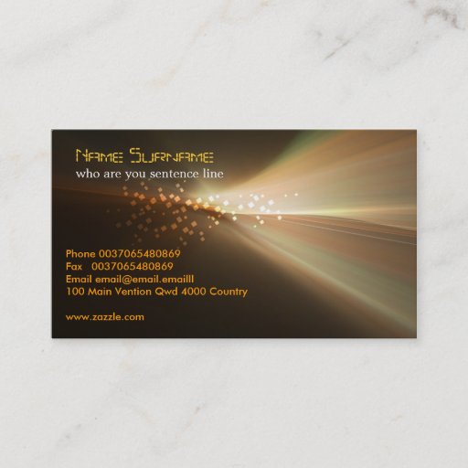 Customizable hi-tech business card