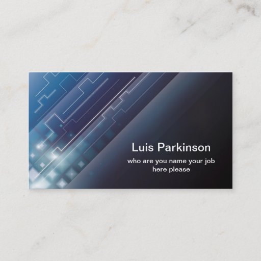 Customizable hi tech business card