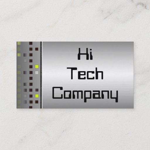 Customizable Hi Tech Business Cards