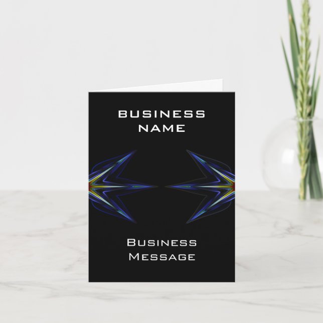 Hi Tech Business Note Card (Front)