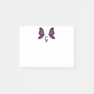 Hi tech butterfly wings, modern geometric low poly post-it notes