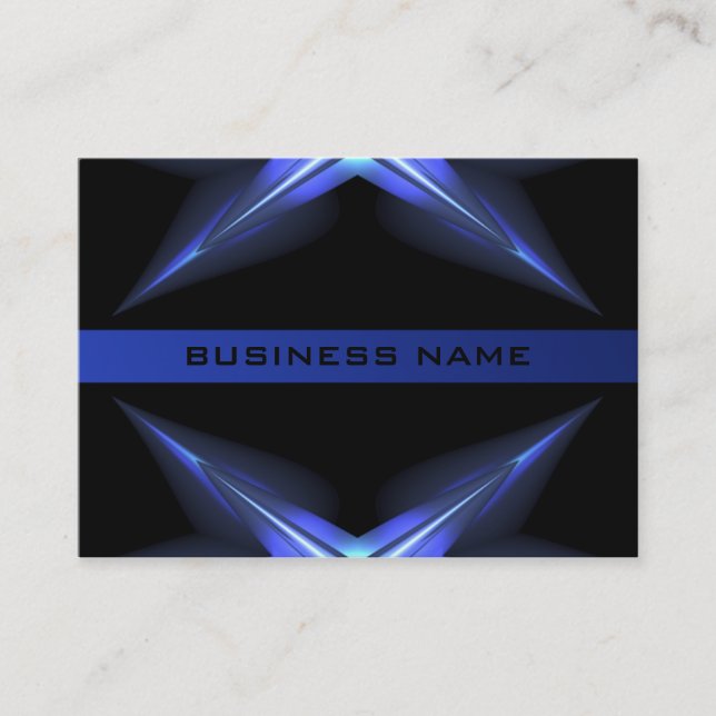 Hi Tech Futuristic Business Card Template (Front)