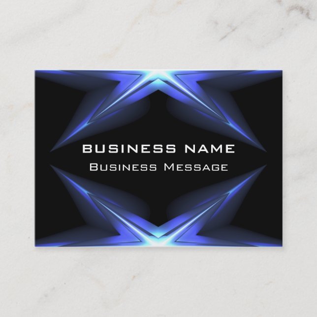 Hi Tech Futuristic Business Card Template (Front)