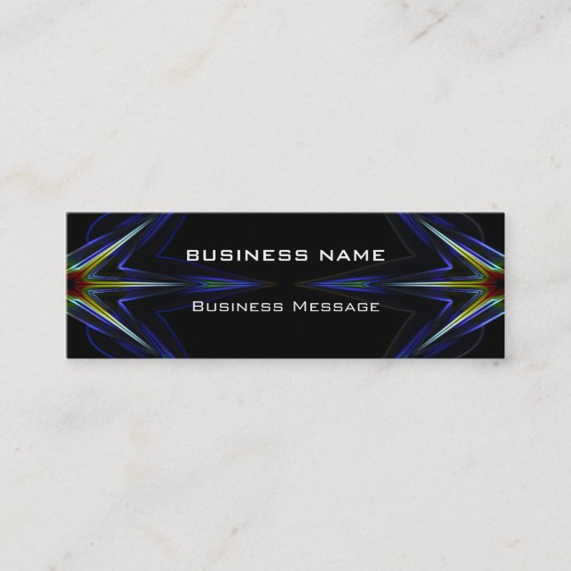 Hi Tech Futuristic Business Card Template (Front)