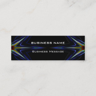 Hi Tech Neon Futuristic Mini Business Card
