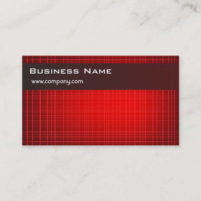Hi-Tech Red Business Card (Front)