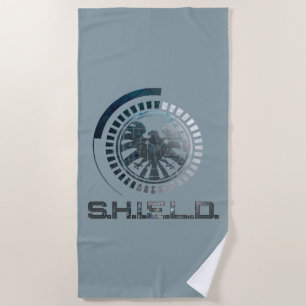 Hi-Tech S.H.I.E.L.D. Logo Beach Towel