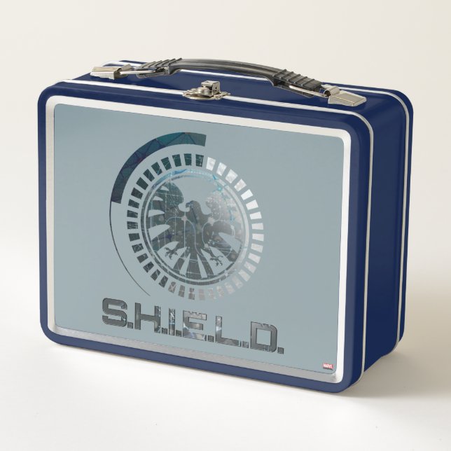 Hi-Tech S.H.I.E.L.D. Logo Metal Lunch Box (Front)