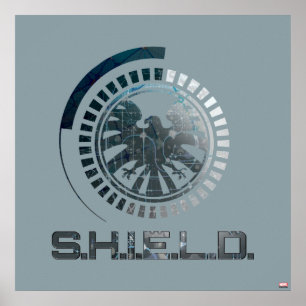 Hi-Tech S.H.I.E.L.D. Logo Poster