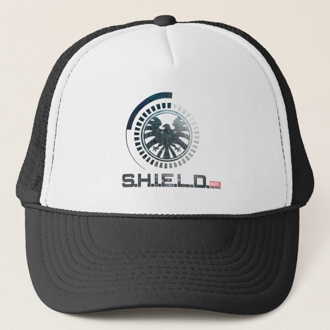 Hi-Tech S.H.I.E.L.D. Logo Trucker Hat (Front)