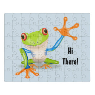 Hi There Frog Jigsaw Puzzle