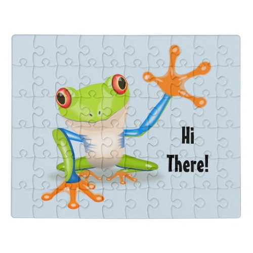 Hi There Frog Jigsaw Puzzle
