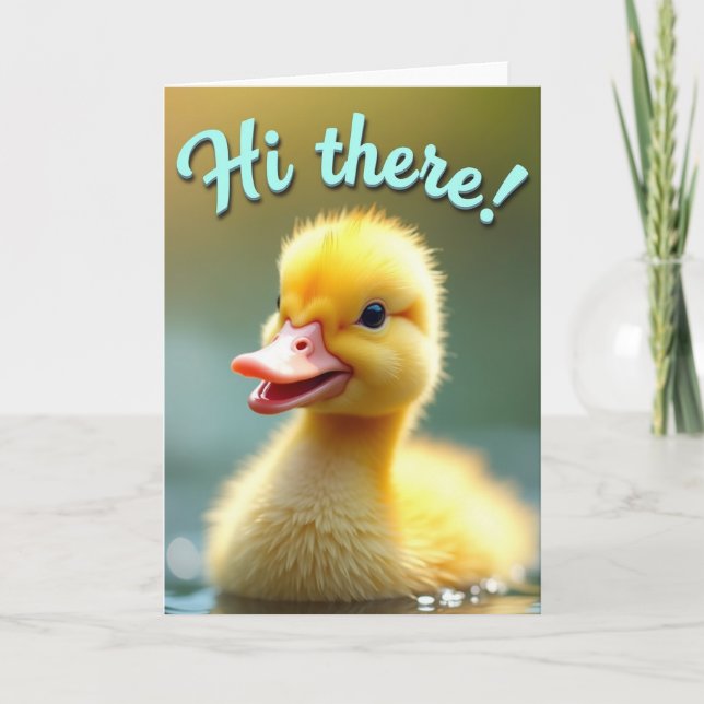 Hi There Little Duckling Card (Front)