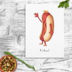 Minimalist Racing Sausage Postcard Set