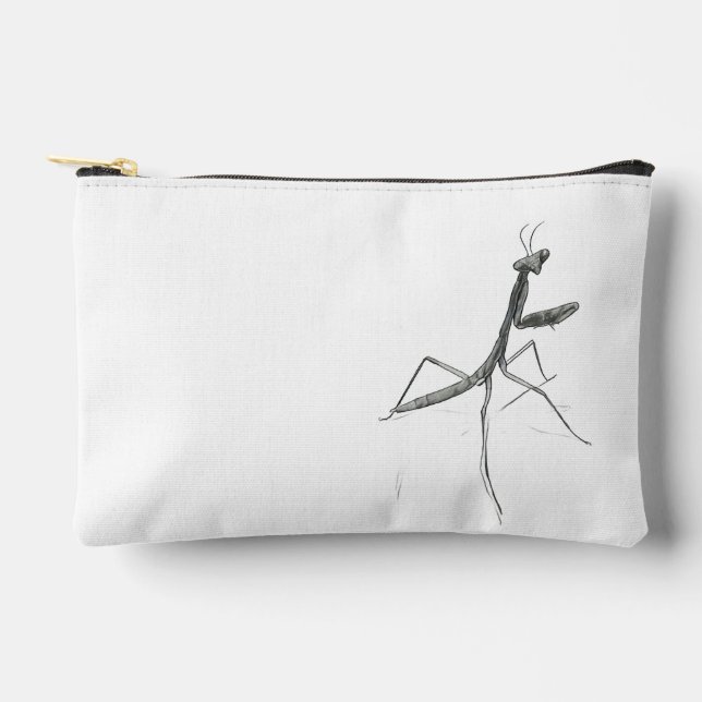 Hi there! Praying Mantis Accessory Pouch (Front)