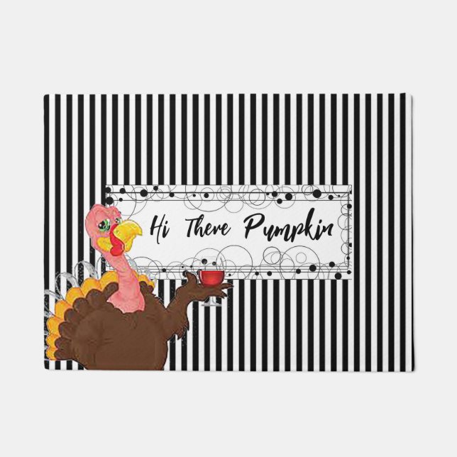 Hi There Pumpkin Doormat (Front)