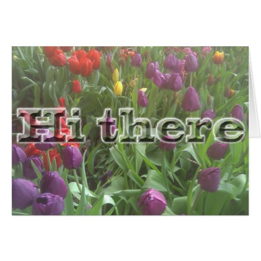 Hi there Spring Cards (Front Horizontal)