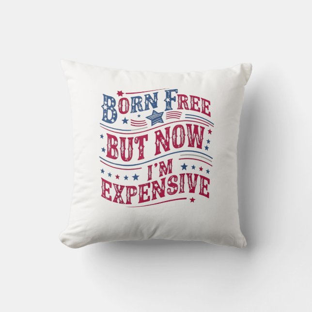 hi throw pillow (Front)