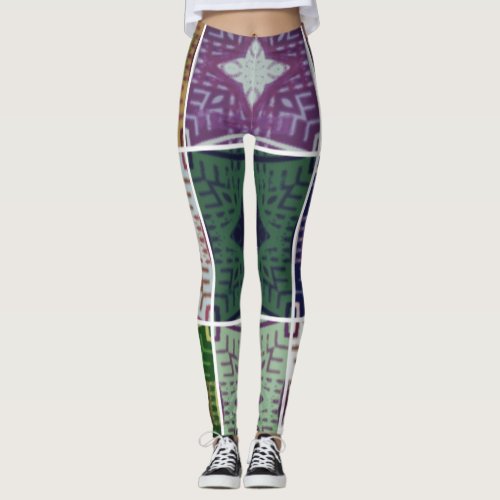 Hi Waist star lovely feminine print weekend free Leggings