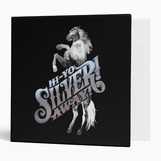 Hi -Yo Silver! Away! 2 3 Ring Binder (Front/Inside)