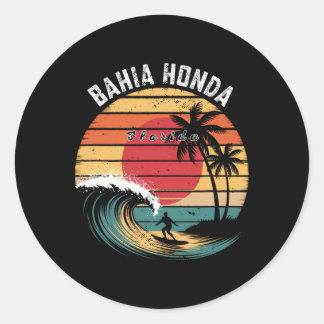 Hia Honda State Park Florida Beach Surfing Classic Round Sticker