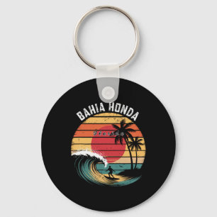 Hia Honda State Park Florida Beach Surfing Keychain