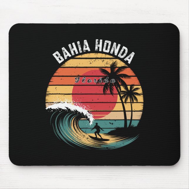Hia Honda State Park Florida Beach Surfing  Mouse Pad (Front)