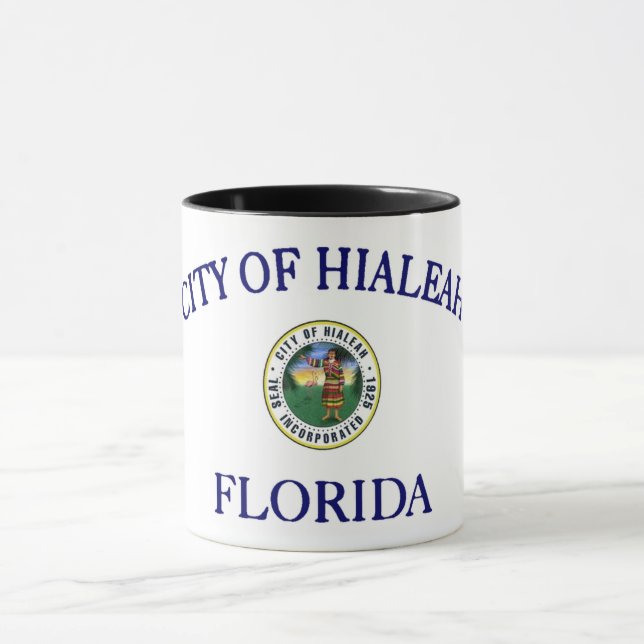 Hialeah city flag mug (Center)