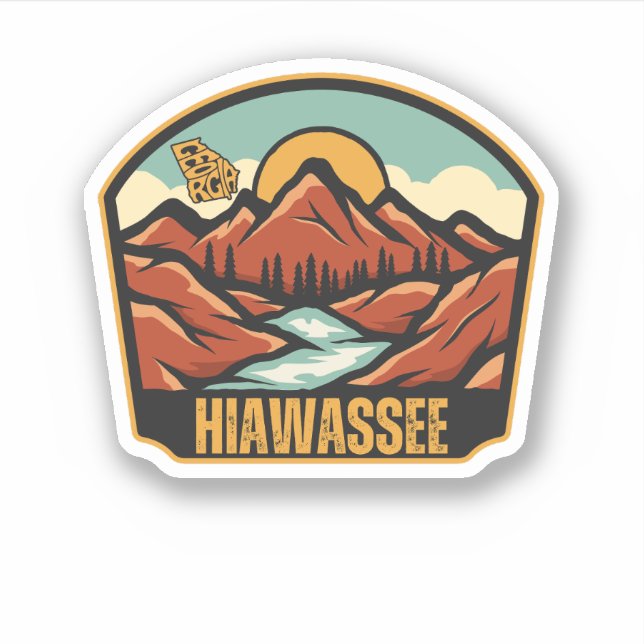 Hiawassee, Georgia Sticker (Front)