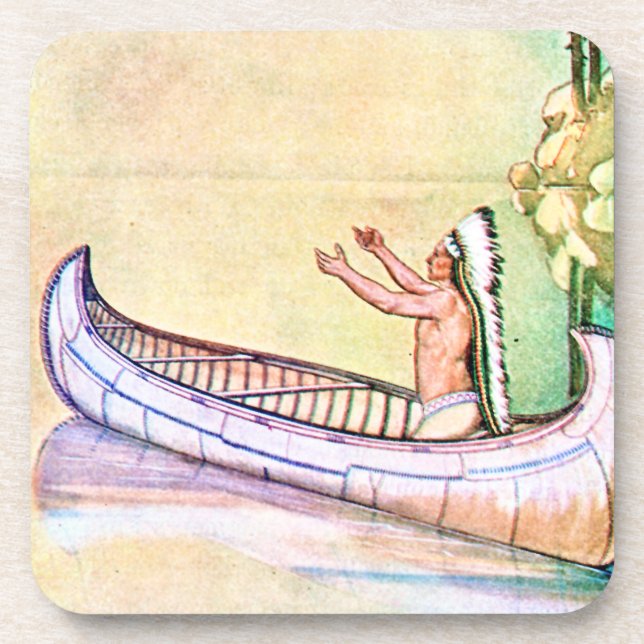 Hiawatha Magic Canoe Drink Coaster (Front)