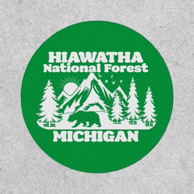 Hiawatha National Forest Michigan Patch (Front)