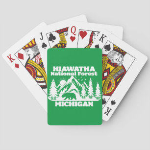 Hiawatha National Forest Michigan Poker Cards