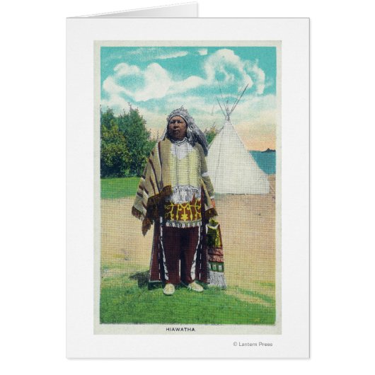 Hiawatha Portrait # 2 Cards (Front)