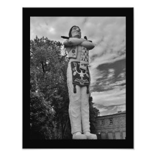 Hiawatha Statue Photo Print