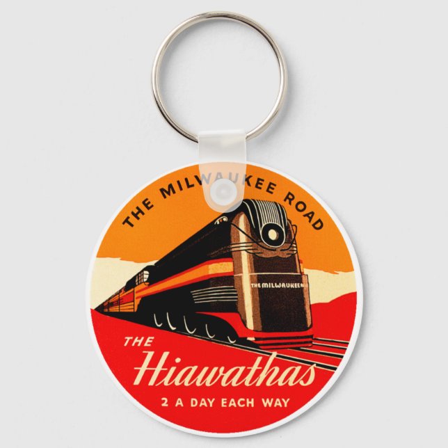 Hiawathas Train Keychain (Front)