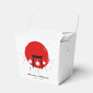 Hibachi Birthday Party Wind Chimes Furin Japanese Favor Boxes