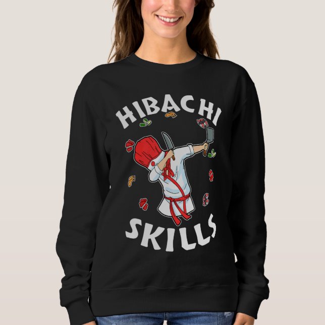 Hibachi Connoisseur  Hibachi Chef Costume Hibachi  Sweatshirt (Front)