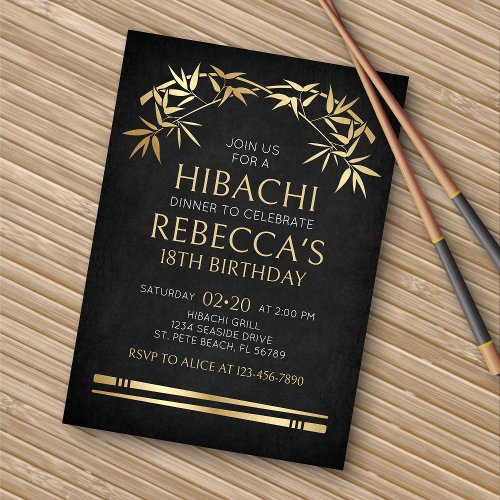 Hibachi Dinner Invitation