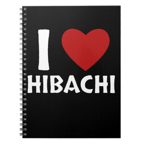 Hibachi Grill Gift Men Japanese Hibachi Notebook
