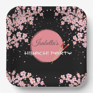 Hibachi Japanese Dinner Birthday Party  Paper Plates