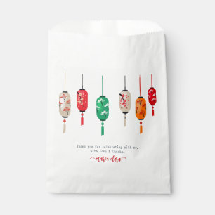 Hibachi Japanese Lanterns Chef Birthday Party Favor Bag