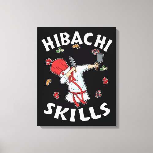 Hibachi Lover Hibacl Chef Gift Men Hibachi Canvas Print