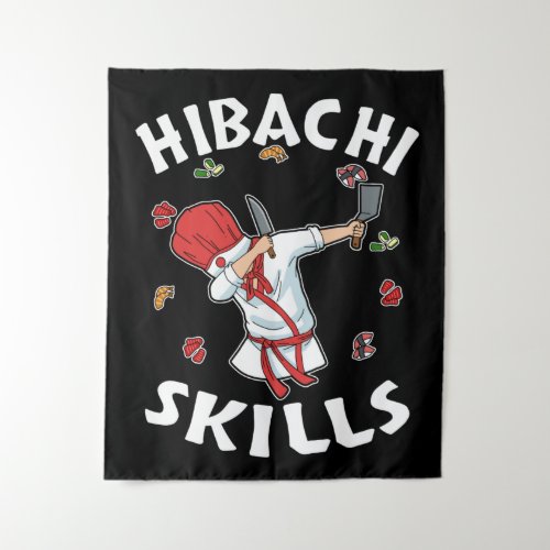 Hibachi Lover Hibacl Chef Gift Men Hibachi Tapestry
